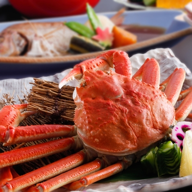 【ズワイガニまるごと1杯付「丸会席」】四季折々の日本海のお魚とともに、ズワイガニをご堪能ください
